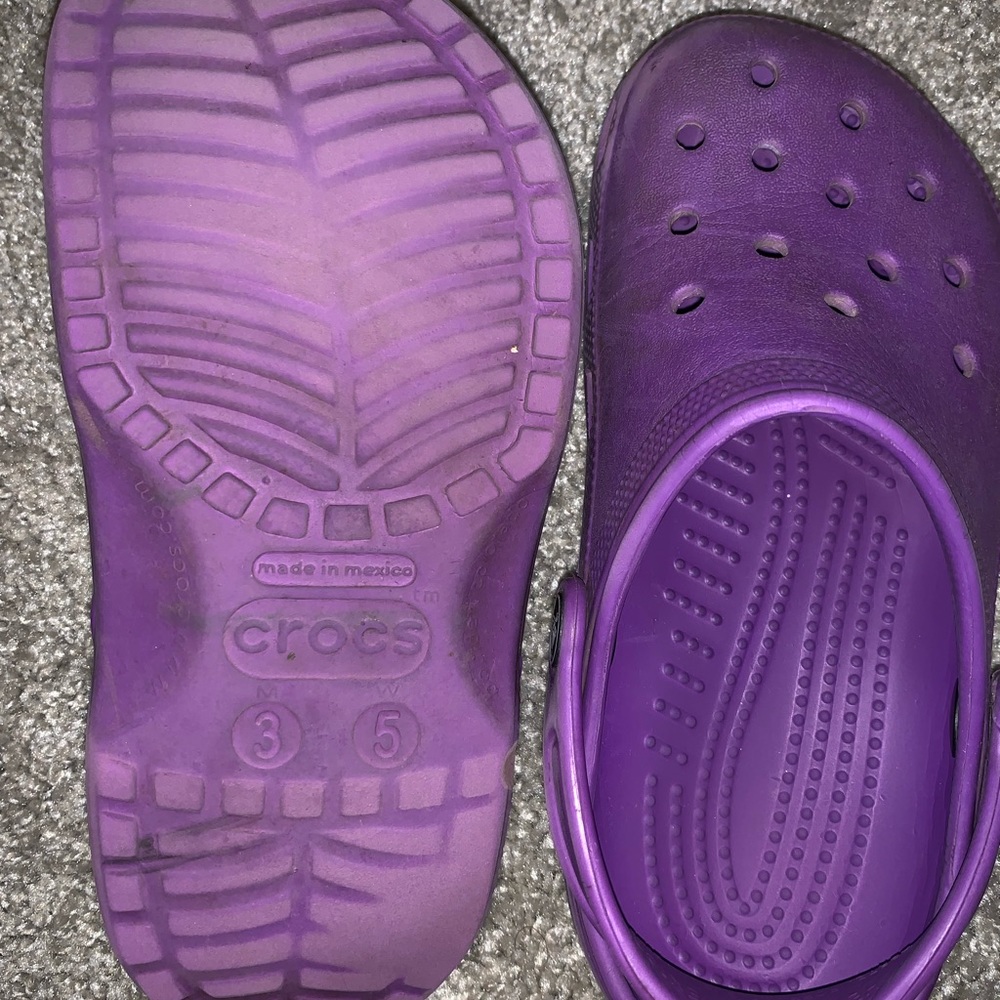 Purple Crocs